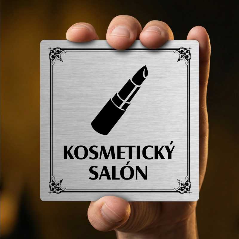 Kosmetický salón, 100x100mm, stříbrná, Texas